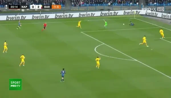 Napoli - Barcelona 1-2! Insigne marchează de la 11 metri, după un fault comis de Ter Stegen