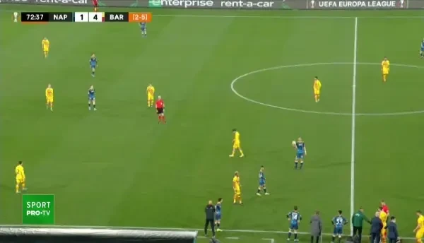 Momentul &icirc;n care Xavi s-a &icirc;nfuriat cu Ousmane Dembele! Ce l-a enervat pe antrenorul Barcelonei &icirc;n timpul meciului cu Napoli