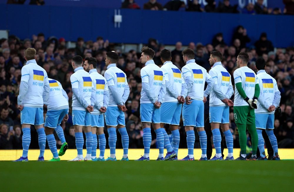 Moment sfâșietor în Premier League! Zinchenko, în lacrimi înainte de startul meciului, la momentul de susținere pentru Ucraina_19