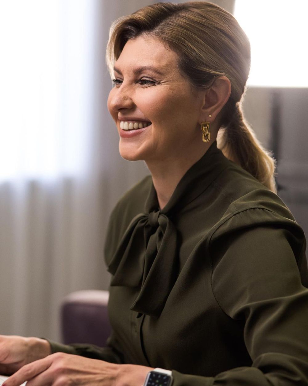 Cine e Olena, soția lui Volodimir Zelenski. Partenera președintelui ucrainian a rămas la Kiev și a transmis mesaje de mobilizare_8