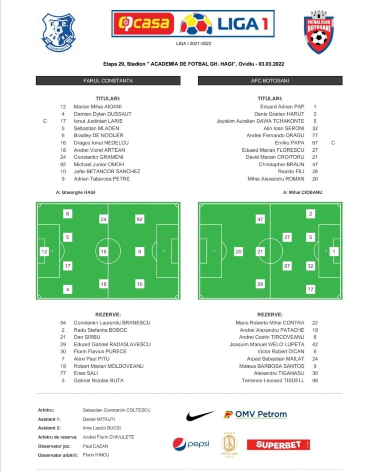 Farul - FC Botoșani 2-0! Constănțenii, matematic în playoff. Moldovenii ”tremură” pe locul șase_2