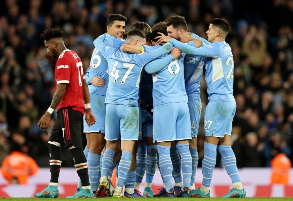 Manchester City, lecție de fotbal pentru rivalii de la United. S-a impus cu 4-1 într-un meci dominat autoritar _3