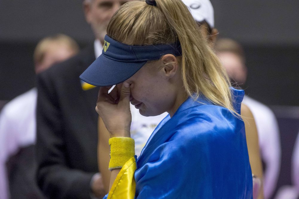 Momentul apăsător &icirc;n care toți spectatorii finalei de la Lyon au amuțit. Dayana Yastremska: Vreau să vă spun doar at&acirc;t!