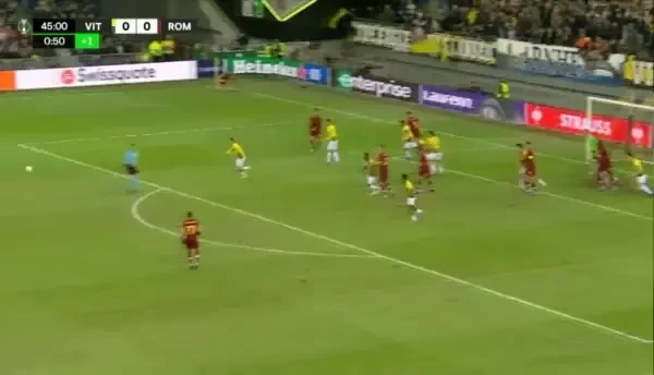 Vitesse - AS Roma | Minutul 45+2: GOL AS Roma!