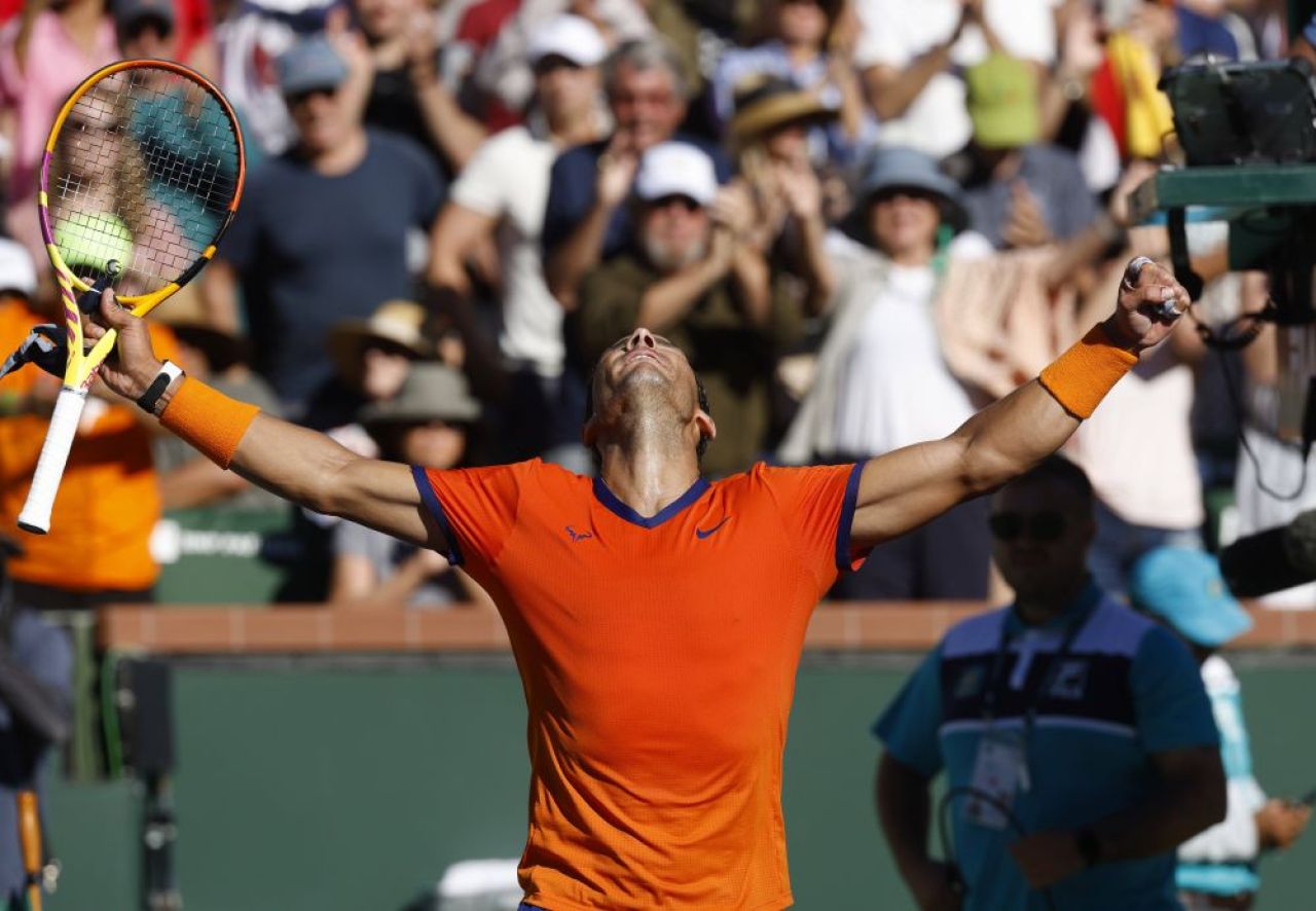 Victorie imposibilă și 16-0 în 2022! Rafael Nadal, comeback cinematografic în primul meci la Indian Wells, de la 2-5 în decisiv _8