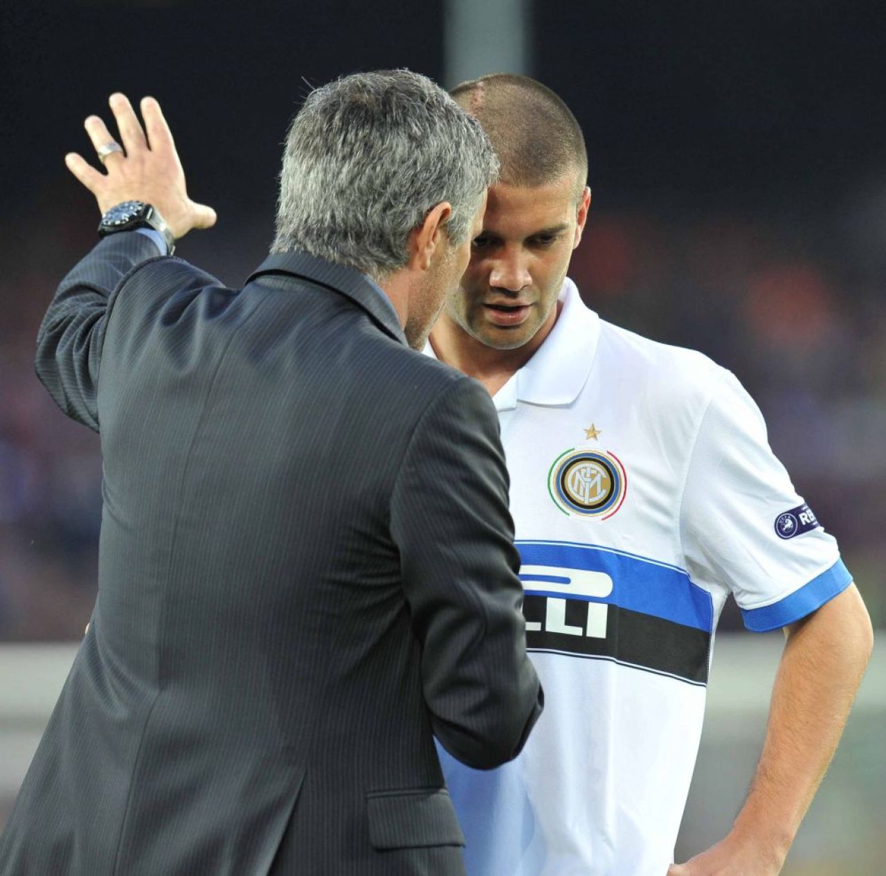 Jose Mourinho, din nou alături de Cristi Chivu! Fotografia postată de