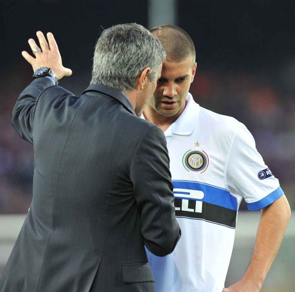 Jose Mourinho, din nou alături de Cristi Chivu! Fotografia postată de
