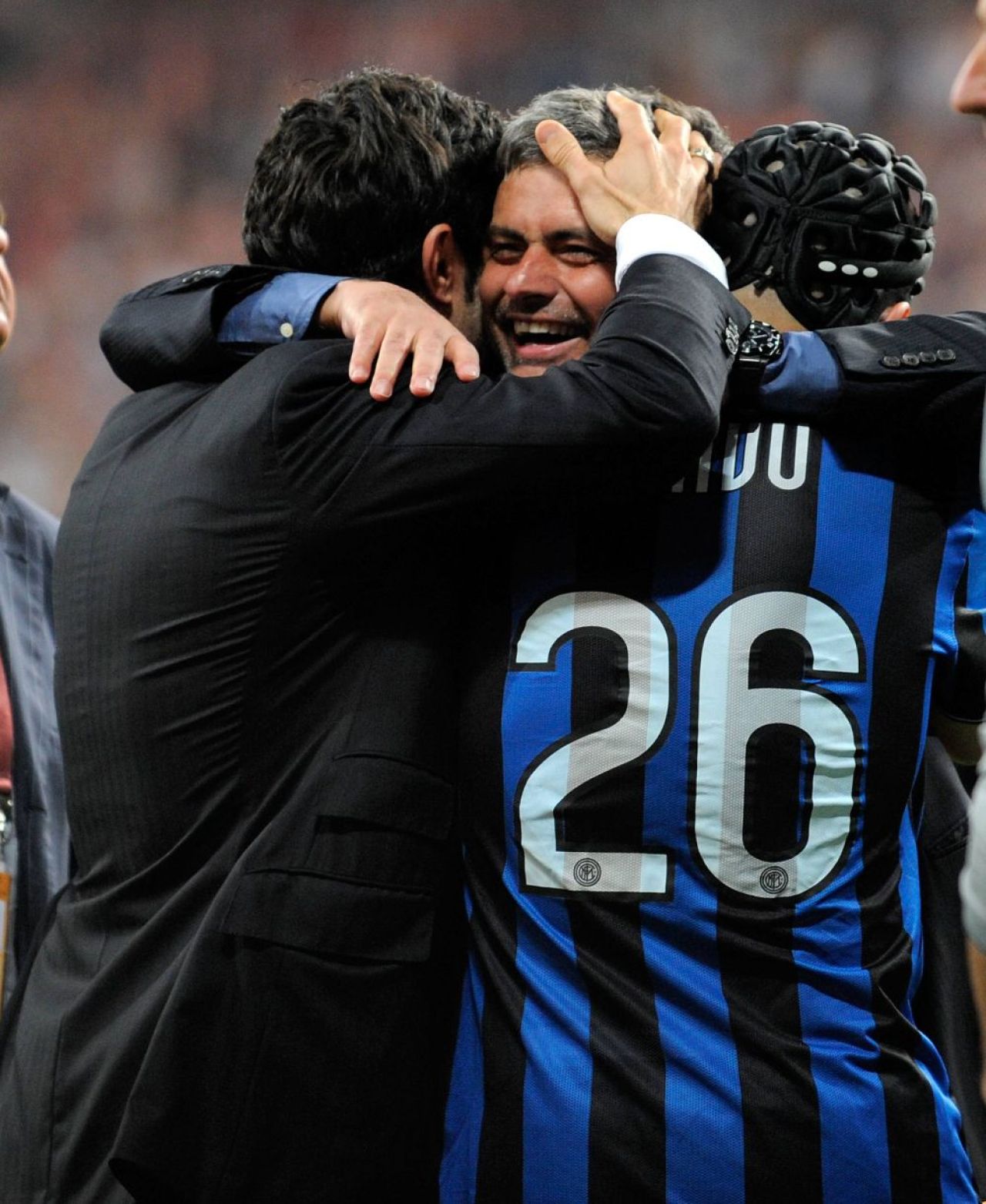 Jose Mourinho, din nou alături de Cristi Chivu! Fotografia postată de