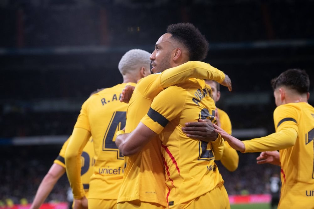 Goku Aubameyang! Eroul catalanilor pe Stantiago Bernabeu a sărbătorit cu stil victoria din El Clasico: ce semnificație are_7