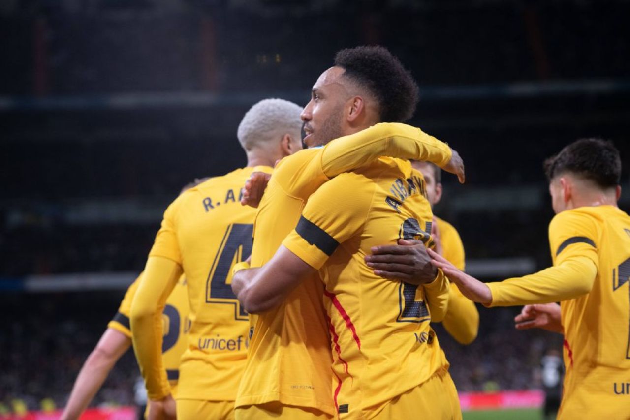 Goku Aubameyang! Eroul catalanilor pe Stantiago Bernabeu a sărbătorit cu stil victoria din El Clasico: ce semnificație are_7