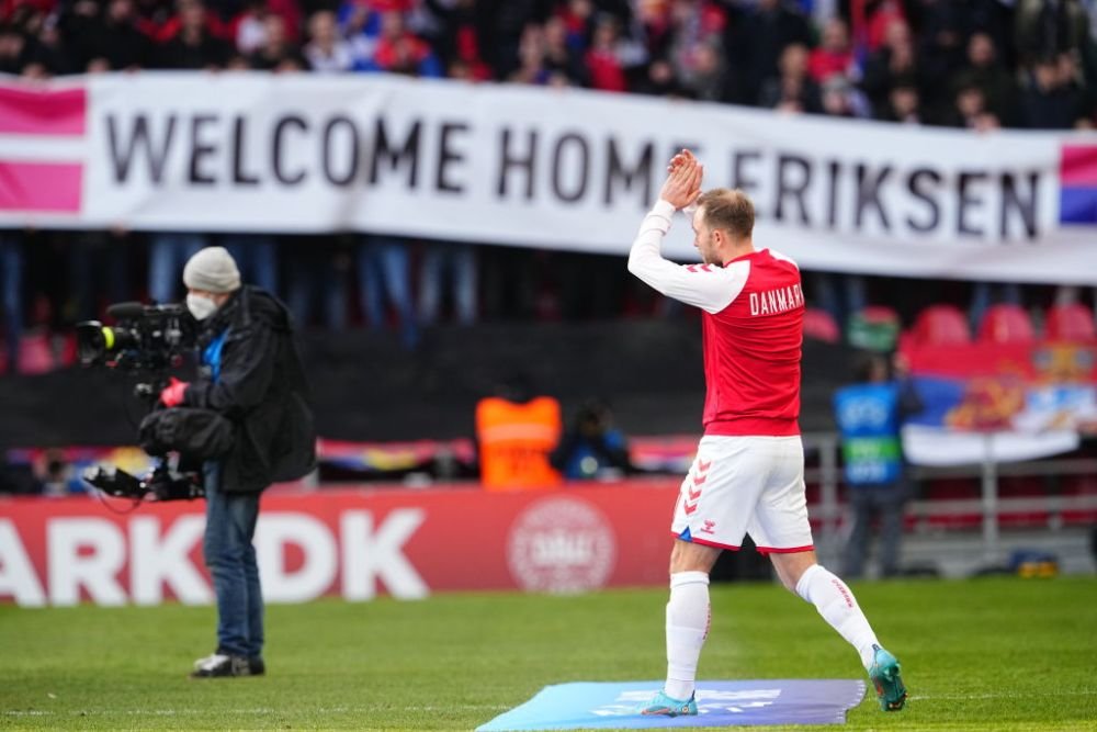 UPDATE | Primire impresionantă pentru Eriksen pe Parken Stadium: a marcat un gol spectaculos, iar fanii au izbucnit &icirc;n urale