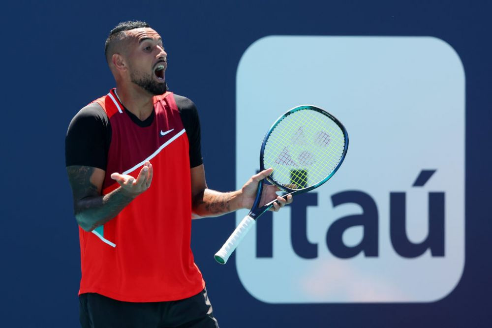 „Totul e mai rău când arbitrezi tu. Ar trebui să fii concediat.” Nick Kyrgios, cocktail de nervi la Miami: a fost penalizat drastic_2