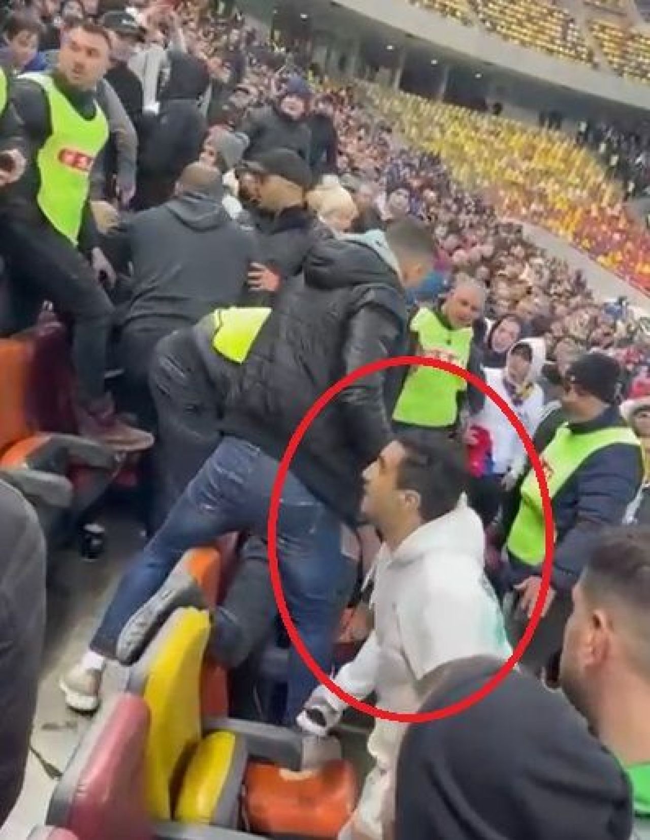 Scandal în tribunele Arenei Naționale! Nepotul lui Gigi Becali a snopit în bătaie un suporter: „Gata, că îl omori!”_1
