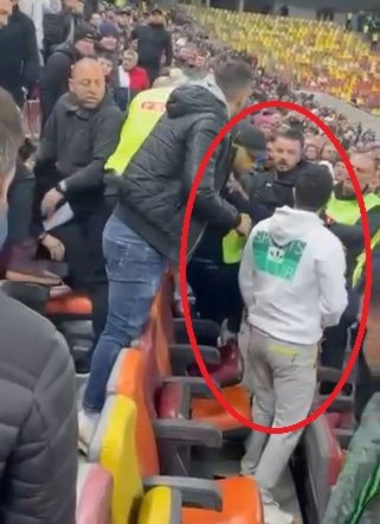 Scandal în tribunele Arenei Naționale! Nepotul lui Gigi Becali a snopit în bătaie un suporter: „Gata, că îl omori!”_2