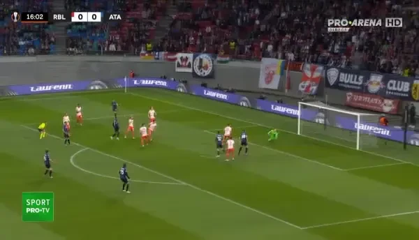 RB Leipzig - Atalanta. GOL Luis Muriel, minutul 17