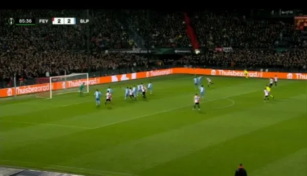 Feyenoord - Slavia Praga. GOL Orkun Kokcu, minutul 86