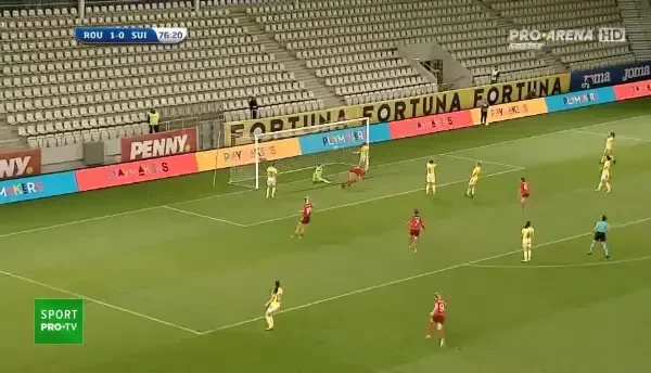 Rom&acirc;nia - Elveția | Minutul 77: GOL Elveția!
