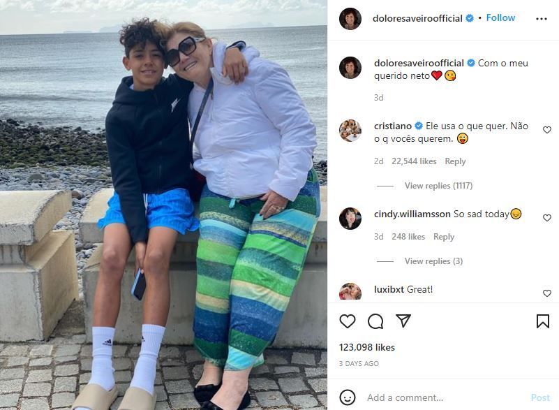 Fotografia cu care fiul lui Cristiano Ronaldo a stârnit controverse! Starul portughez a sărit imediat în apărarea lui: „Poartă ce vrea el” _11