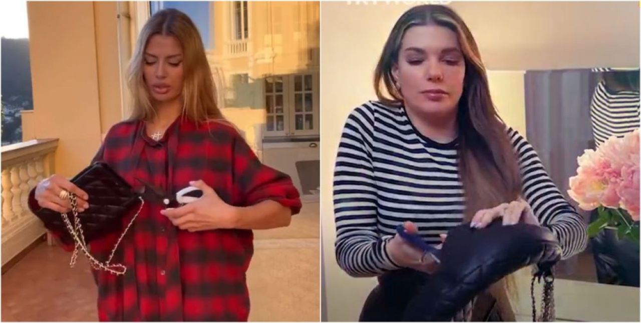 Imagini ireale! Rusoaicele milionare s-au filmat în timp ce taie genți de mii de euro în semn de protest: „Nu am nevoie de așa ceva!” _1