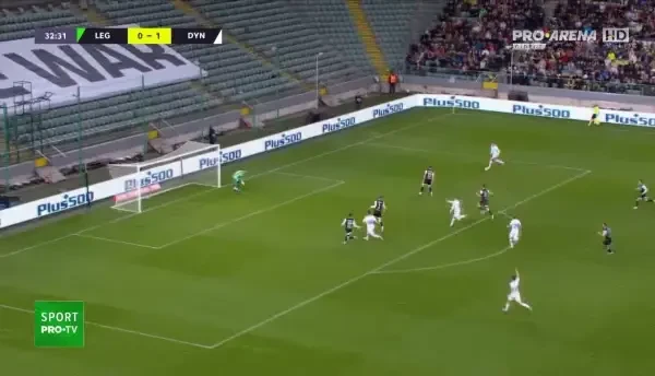 Legia - Dinamo Kiev | Minutul 54: GOL Legia!