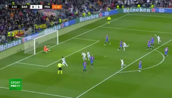 Barcelona - Frankfurt. GOL Filip Kostic, minutul 4