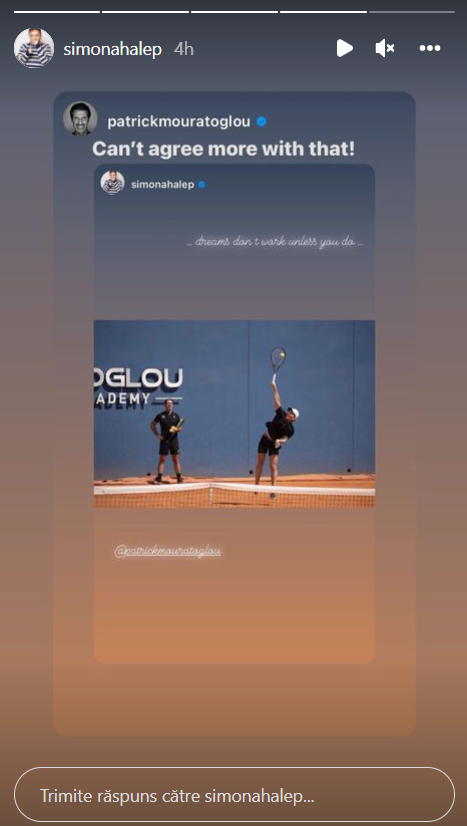 Primele efecte ale schimbărilor aduse de Patrick Mouratoglou, resimțite de Simona Halep: &bdquo;E prima dată c&acirc;nd z&acirc;mbesc făc&acirc;nd asta&rdquo;