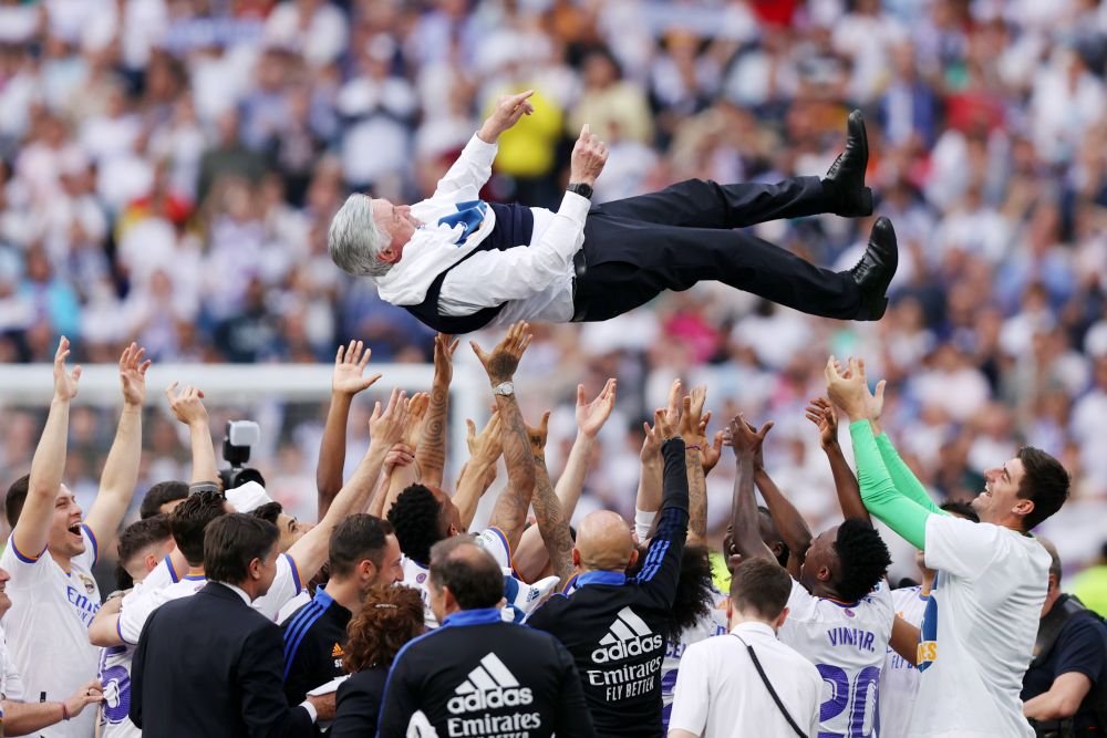 Carlo Ancelotti e unic! Primul antrenor campion în primele cinci ligi ale Europei: 