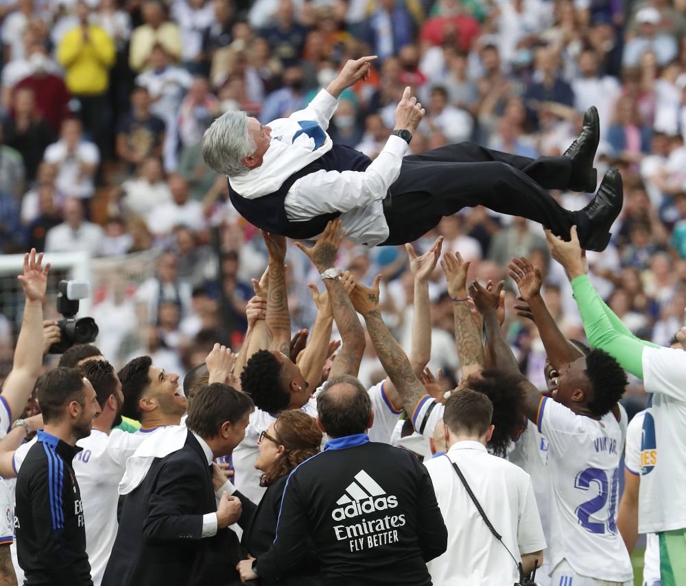 Carlo Ancelotti e unic! Primul antrenor campion în primele cinci ligi ale Europei: 
