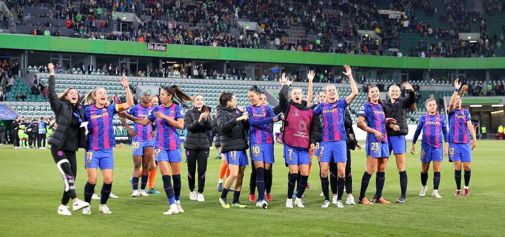 Echipa feminină a Barcelonei, a doua finală Women s Champions League consecutivă! A pierdut returul cu Wolfsburg, dar rezultatul din tur a făcut diferența&nbsp;