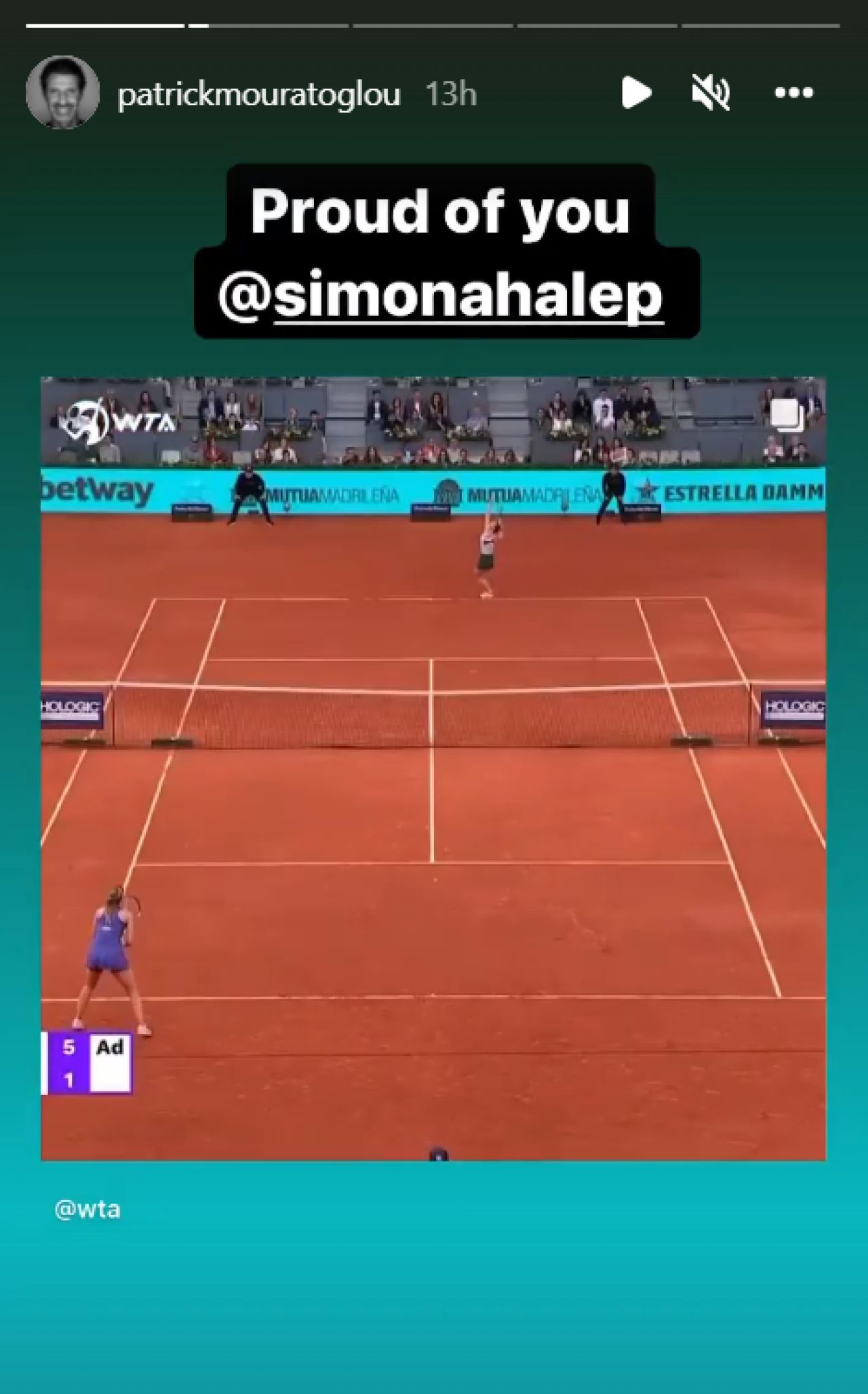 Mouratoglou: „Sunt mândru de tine, Simona!” Halep a devenit principala favorită la câștigarea turneului WTA 1000 de la Madrid_16