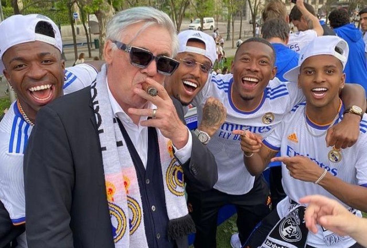 Don Carlo s-a dezlănțuit după ce Real Madrid a câștigat campionatul! Imagini unice cu antrenorul italian _1