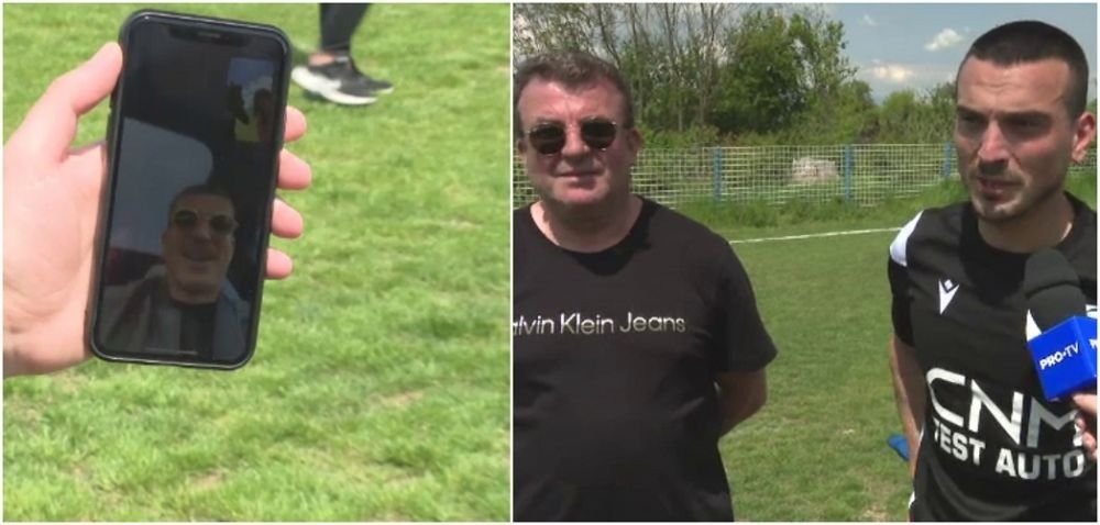 Prezență de lux la un meci din Liga 5! De 1 mai, Valentin Mihăilă și-a susținut fratele și tatăl: &bdquo;Și fii atent, că am băut doar două beri!&rdquo;