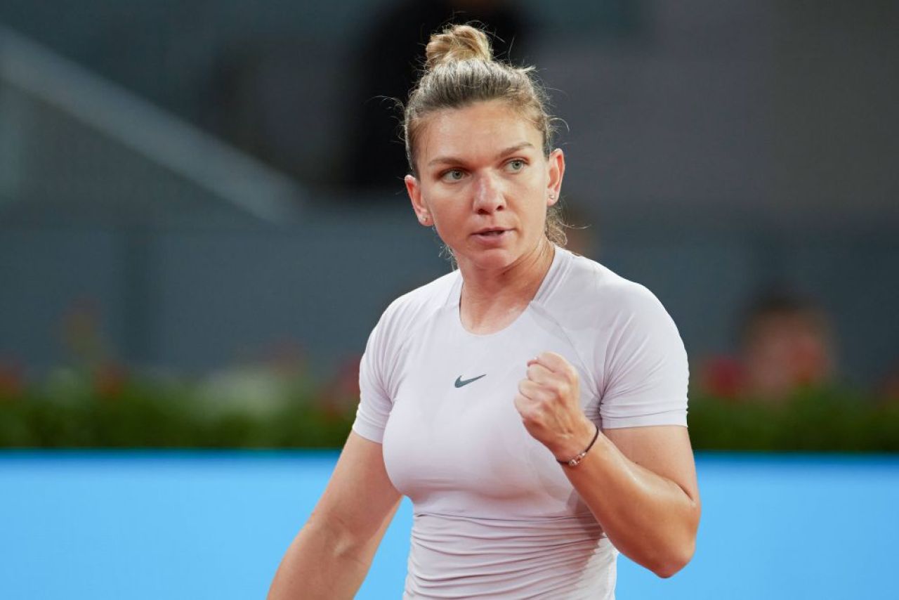 Simona Halep - Cori Gauff 6-4, 6-4. Simona Halep trece testul psihologic: revine de la 1-4 în setul 2 și se califică în sferturi la Madrid_7