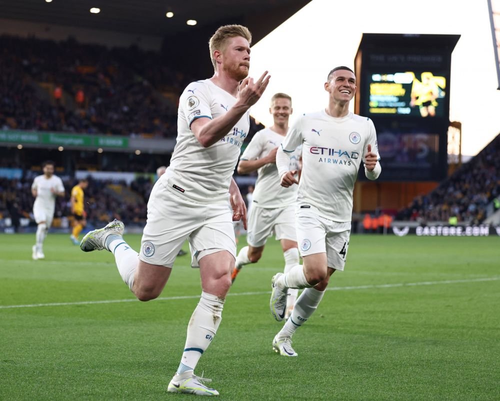 Manchester City a ”spulberat-o” pe Wolves! Kevin De Bruyne a dat patru goluri_3