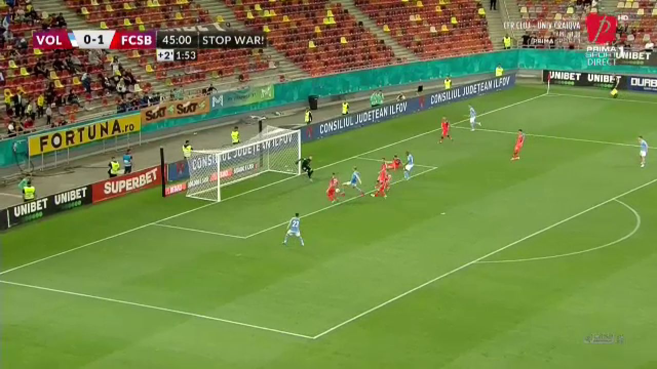 Greșeală la golul marcat de Voluntari în poarta FCSB-ului! Mingea a trecut printre picioarele unui om ”de bază”_2