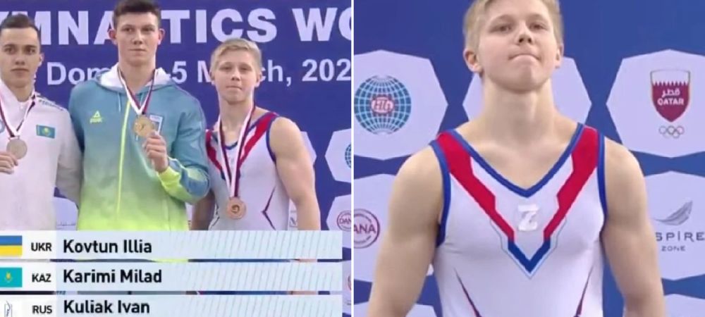 Pedeapsa primită de gimnastul rus care a apărut cu simboul Z pe podium, subiect de controverse. Ce s-a întâmplat cu sportivul_1
