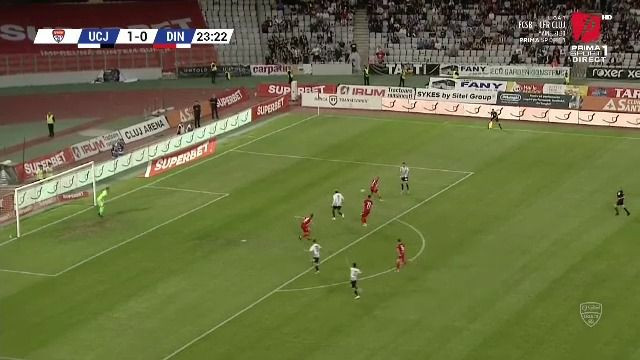 Ely Fernandes i-a iertat pe dinamoviști, dar a scos din joc un adversar. Jucătorul lui U Cluj, protagonist în două faze-cheie din prima repriză_4