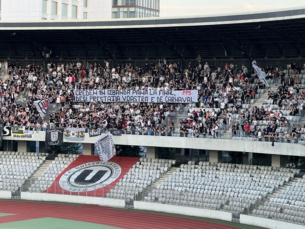 „Prestația voastră e de carnaval!” / „Degeaba aveți orgasme, t***e masculine!” Mesajele afișate de fanii lui U Cluj și Dinamo _3