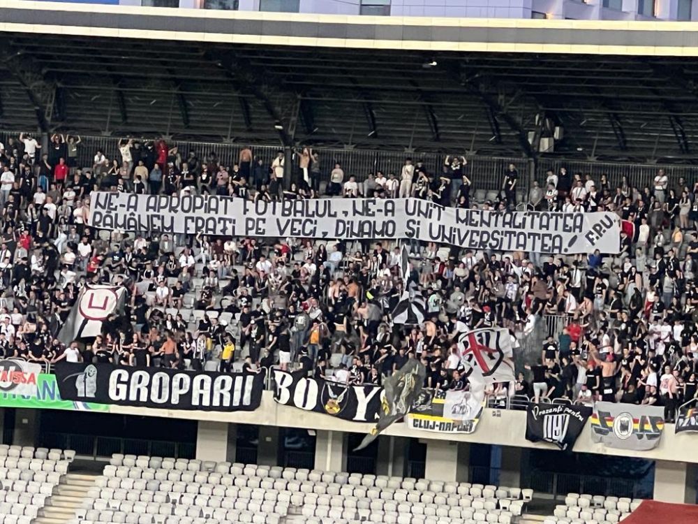 „Prestația voastră e de carnaval!” / „Degeaba aveți orgasme, t***e masculine!” Mesajele afișate de fanii lui U Cluj și Dinamo _8