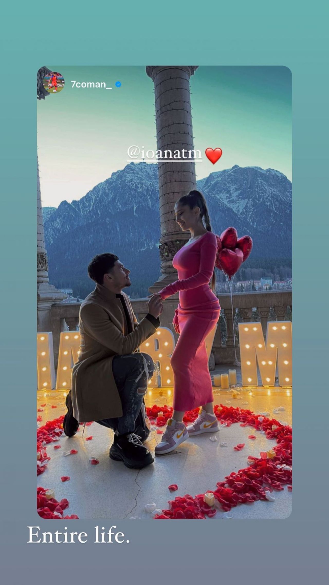 Florinel Coman și-a cerut iubita în căsătorie într-un decor de poveste! Cum arată inelul primit de Ioana Timofeciuc _6