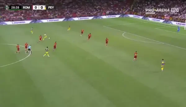 Roma - Feyenoord. Minutul 29, ocazie Feyenoord
