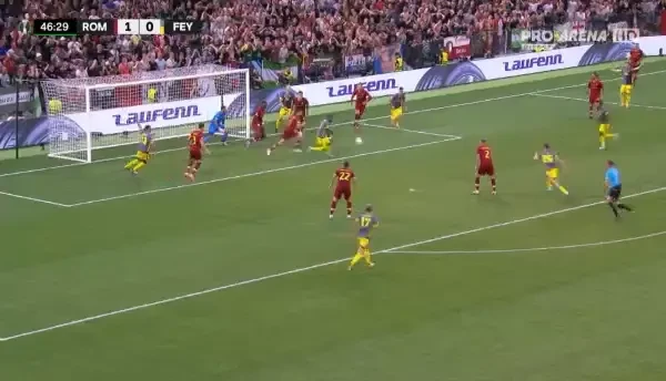 Roma - Feyenoord. Minutul 47, ocazie Feyenoord