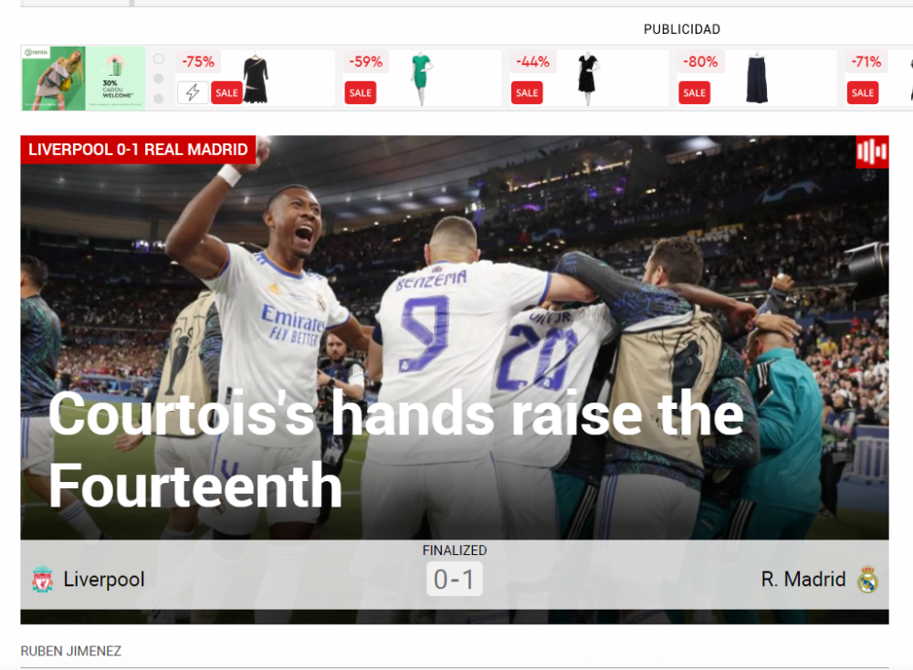 Presa internațională la picioarele lui Thibaut Courtois după succesul lui Real Madrid din finala Ligii. Ce au scris spaniolii_5