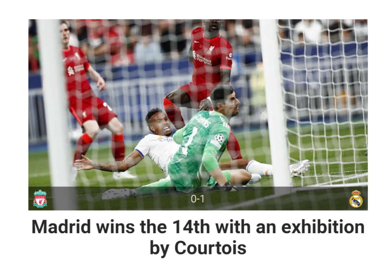 Presa internațională la picioarele lui Thibaut Courtois după succesul lui Real Madrid din finala Ligii. Ce au scris spaniolii_8