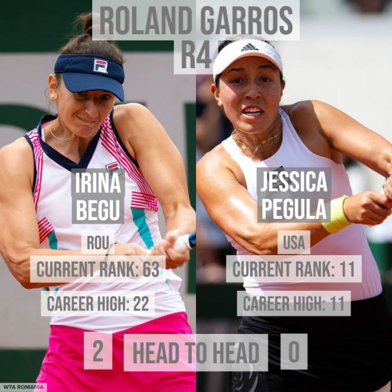 Irina Begu, eliminată de Jessica Pegula în optimile Roland Garros: saltul incredibil pe care îl va face românca în clasamentul WTA_21