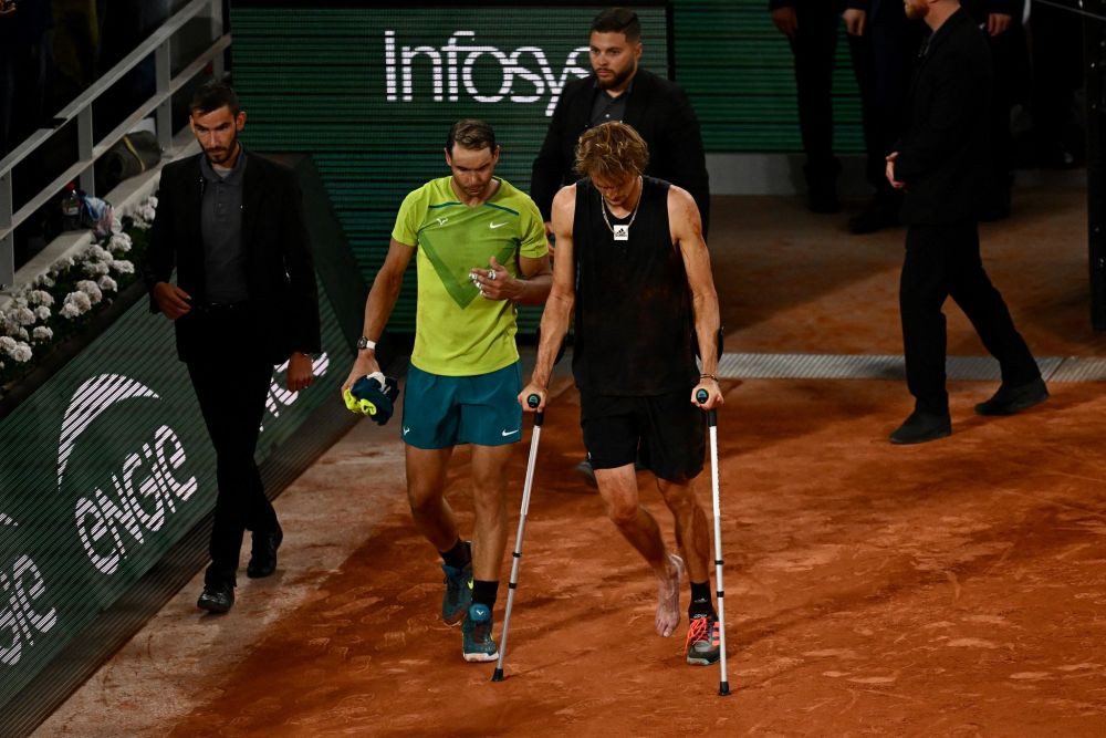 „E un lux!” Reacția curioasă a fratelui Mischa, după semifinala Roland Garros pierdută de Alexander Zverev din cauza accidentării _13