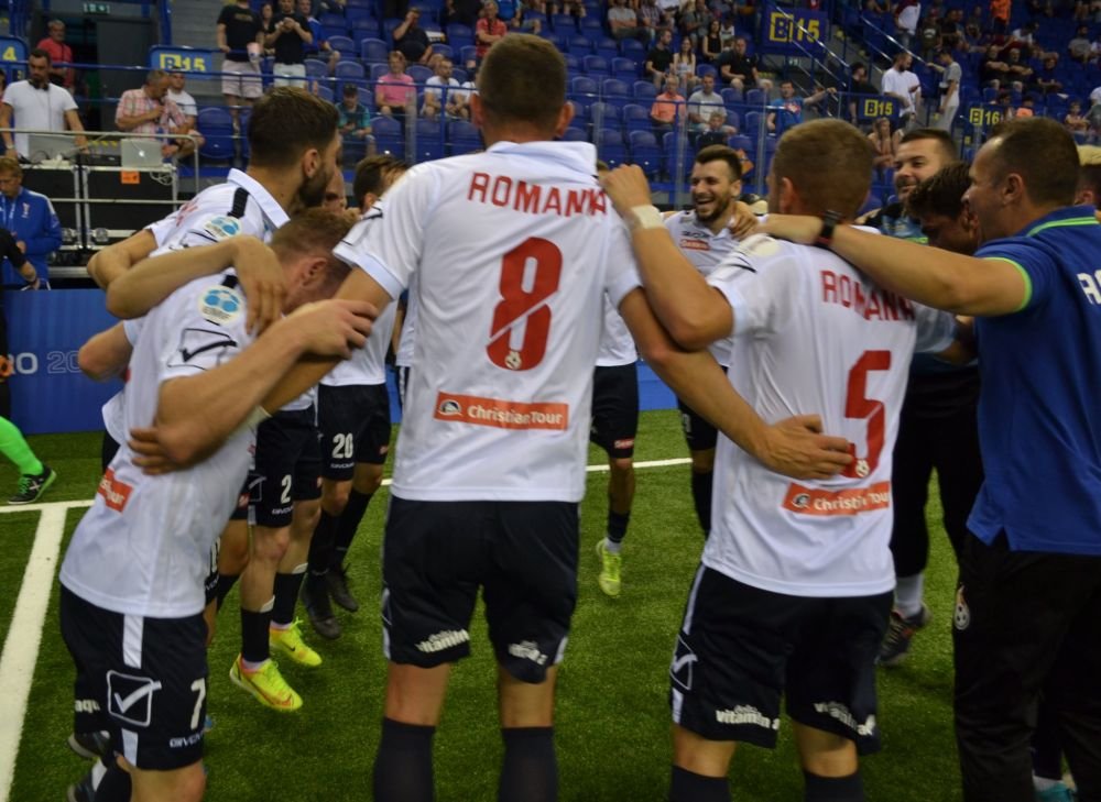 Ăștia fotbaliști! Naționala de minifotbal a Rom&acirc;niei a c&acirc;știgat grupa la Euro și continuă cursa spre titlul continental