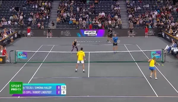 Emil "Federer" Boc, la serviciu, contra lui Horia Tecău | VIDEO INEDIT