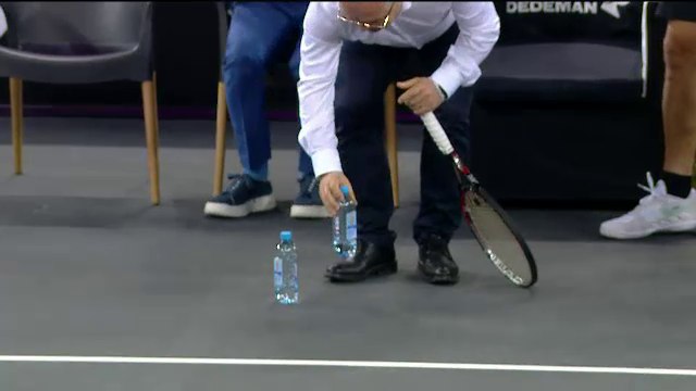 Emil Boc, zis și 'Rafa Nadal de la Cluj Napoca'! Imagini geniale de la meciul de retragere al lui Tecău! Cum l-a imitat pe 'regele zgurii'_9