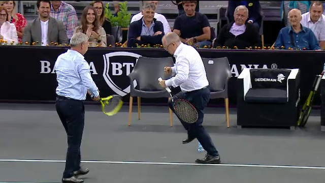 Emil Boc, zis și 'Rafa Nadal de la Cluj Napoca'! Imagini geniale de la meciul de retragere al lui Tecău! Cum l-a imitat pe 'regele zgurii'_16